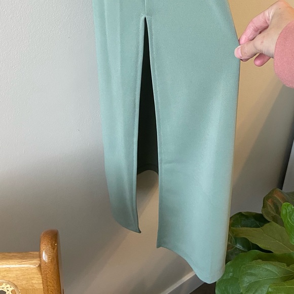 H&M Sage Green Maxi Dress - size small - Picture 3 of 7